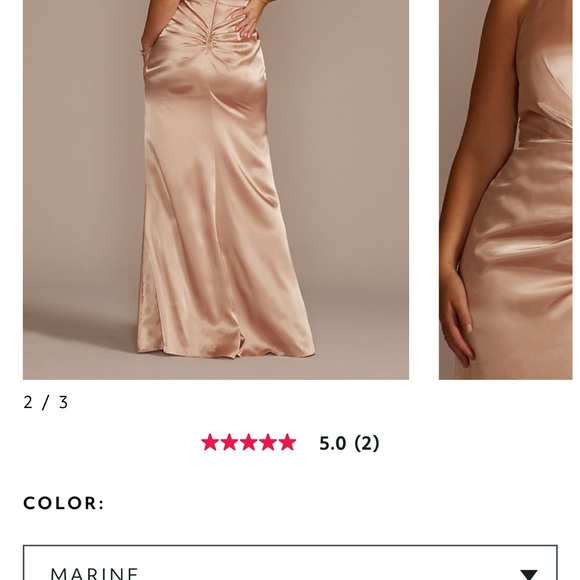 Bridesmaids dress, never worn. The dress is to big for me. - Picture 3 of 6